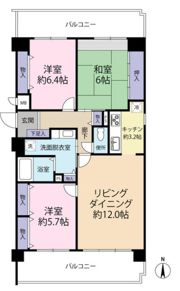 ネオハイツ桜井A棟の間取り画像