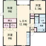 グロリアハイツ的場の間取り画像