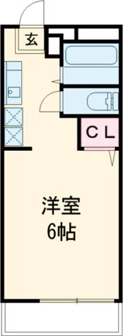 パナハイツ深津Cの間取り画像