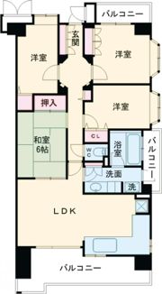 レスタージュ枚方長尾の間取り画像