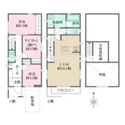 世田谷区喜多見5丁目戸建の間取り画像
