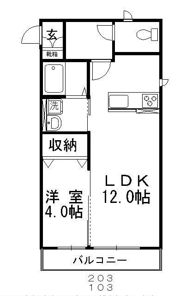 コンシェルジュ福井Aの間取り画像