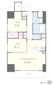 Evergarden(エヴァーガーデン)の間取り画像