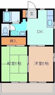 グリーンキャッスルBの間取り画像