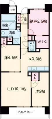 ジオ明石本町の間取り画像