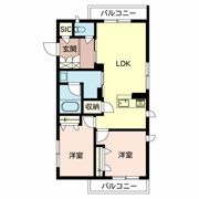 ベレオ黒田SOUTHの間取り画像