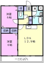 エクシヴ22の間取り画像