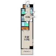 ゼルコウバ中山ハイツ花京院の間取り画像
