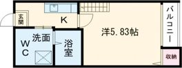 アモーレ笠取の間取り画像