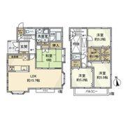 妻田西戸建の間取り画像