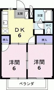 コーポ光桜ヶ丘の間取り画像