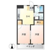サンハイツPARTⅠの間取り画像
