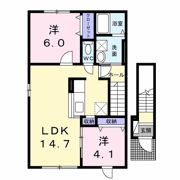 ベルメゾン 中鈴蘭Ⅰの間取り画像