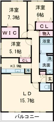 WELL BRIGHT東雲 RESIDENCEの間取り画像