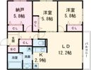 WELL BRIGHT 朝日RESIDENCEの間取り画像