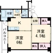 ビレッジハウス臼田1号棟の間取り画像
