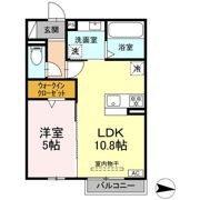 D-ROOM鵜沼三ツ池町の間取り画像