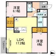 D-ROOM鵜沼三ツ池町の間取り画像