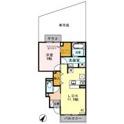 メルベーユ見晴の間取り画像