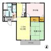セジュール三日月 A棟の間取り画像