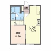 飯盛山ハイツAの間取り画像