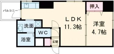 ブリッジサイド43の間取り画像