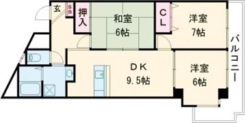 ベルク御殿山の間取り画像