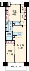 アルファライフ玉藻公園の間取り画像