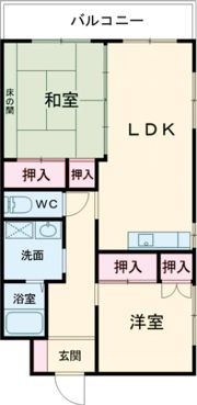 カメリアハイツ Ⅰの間取り画像