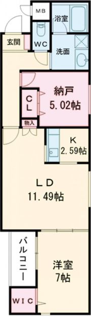 ステラキャットクローバーの間取り画像