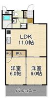 西部ハイツ高田駅の間取り画像