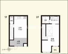 TRAIL hofu hachioji（トレイル防府八王子）アトリエの間取り画像