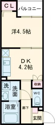 キャッスルコート立花ウエストの間取り画像