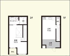 TRAIL hofu hachioji（トレイル防府八王子）アトリエの間取り画像