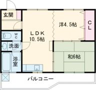 八幡マンションAの間取り画像