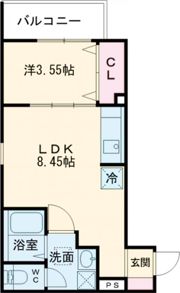 F+style藤井寺道明寺2号館の間取り画像