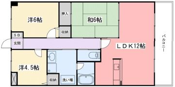 高岡中村コーポⅡの間取り画像