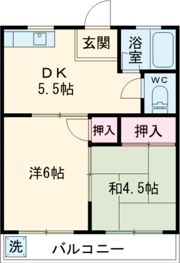 コーポ高松苑の間取り画像