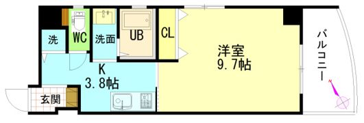 エルク中央の間取り画像