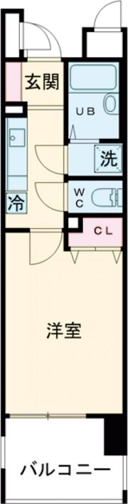 プレサンス新神戸の間取り画像
