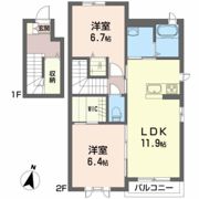 グランディーナ開成MSⅡの間取り画像