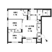 グランメール スカイ プレミアム札幌の間取り画像