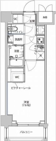ハーモニーレジデンス東京イーストサイドの間取り画像
