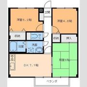 フォブールタウン石手白石Aの間取り画像