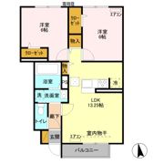 リバーパーク神明 Cの間取り画像