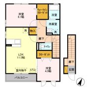 インペリアル野田 Ⅲの間取り画像