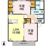 セジュール・アイ Bの間取り画像
