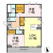 セレスティア長良 ウエストの間取り画像