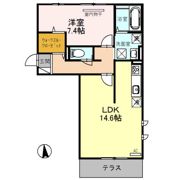 カンフリエ ウエストの間取り画像