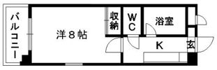 アビテ水前寺の間取り画像